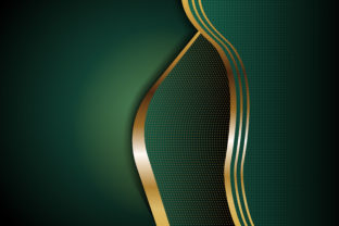 Download Green Gold Geometric Background - Gold Collection